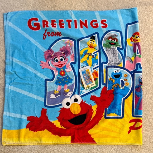 Sesame Street Other - Sesame Street Greetings Postcard Towel